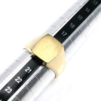K18YG イエローゴールド 印台 リング・指輪 19号 12.5g メンズ【中古】