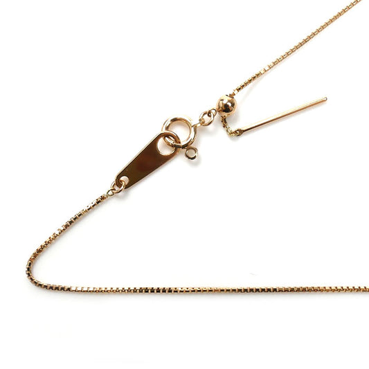 K18PG ピンクゴールド ネックレス ベネチアン 2.1g ~50cm フリーチェーン レディース【中古】【美品】