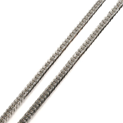 Pt850プラチナ ネックレス 喜平6面Wカット 10.2g 60cm ユニセックス【中古】