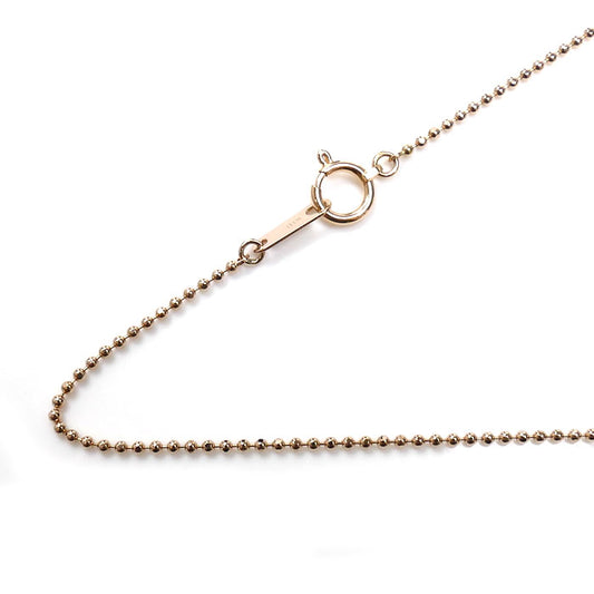 K18PG ピンクゴールド ネックレス ボール 2.5g 40cm レディース【中古】【美品】