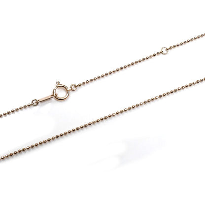 K18PG ピンクゴールド ネックレス ボール 2.5g 40cm レディース【中古】【美品】