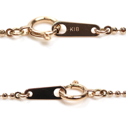 K18PG ピンクゴールド ネックレス ボール 2.5g 40cm レディース【中古】【美品】