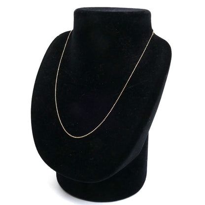 K18PG ピンクゴールド ネックレス ボール 2.5g 40cm レディース【中古】【美品】