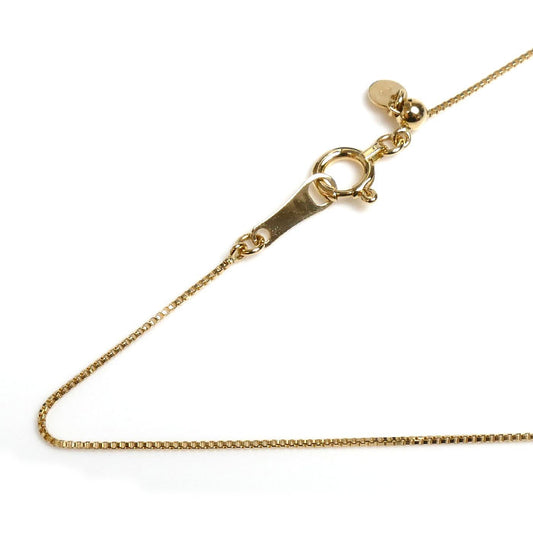 K18YG イエローゴールド ネックレス ベネチアン 1.3g ~45cm フリーチェーン レディース【中古】