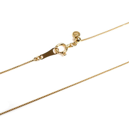 K18YG イエローゴールド ネックレス ベネチアン 1.3g ~45cm フリーチェーン レディース【中古】