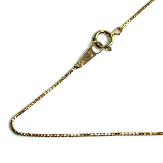 K18YG イエローゴールド ネックレス ベネチアン 2.8g 40cm レディース【中古】