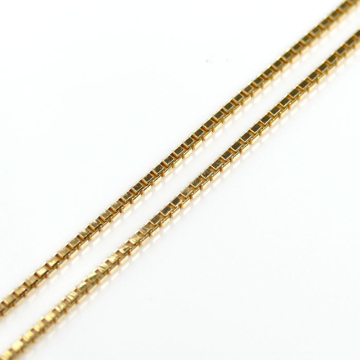 K18YG イエローゴールド ネックレス ベネチアン 4.9g ～50cm フリーチェーン レディース【中古】