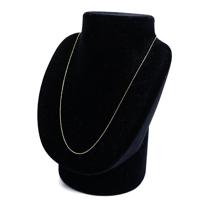 K18YG イエローゴールド ネックレス ボール 1.4g ～45cm フリーチェーン レディース【中古】