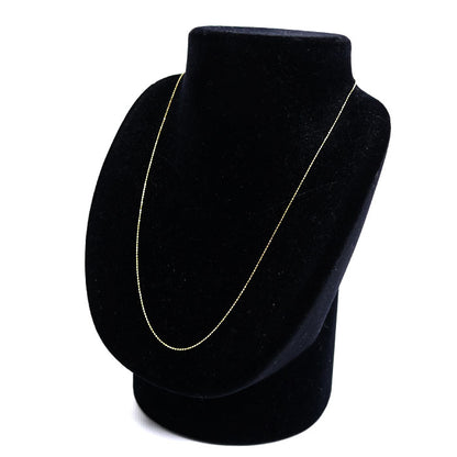 K18YG イエローゴールド ネックレス ボール 1.4g ～45cm フリーチェーン レディース【中古】