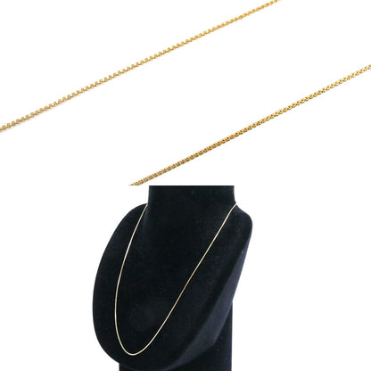 K18YG イエローゴールド ネックレス ベネチアン 2.5g ～45cm フリーチェーン レディース【中古】