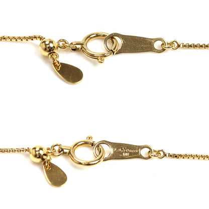 K18YG イエローゴールド ネックレス ベネチアン 2.5g ～45cm フリーチェーン レディース【中古】