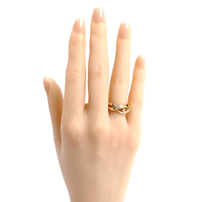TASAKI タサキ K18YG イエローゴールド ダイヤ リング・指輪 ダイヤモンド0.11ct 10号 4.8g レディース【中古】