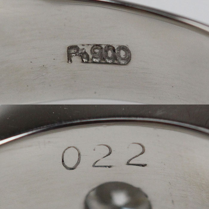 Pt900プラチナ リング・指輪 ダイヤモンド0.22ct 19号 11.1g メンズ【中古】【美品】