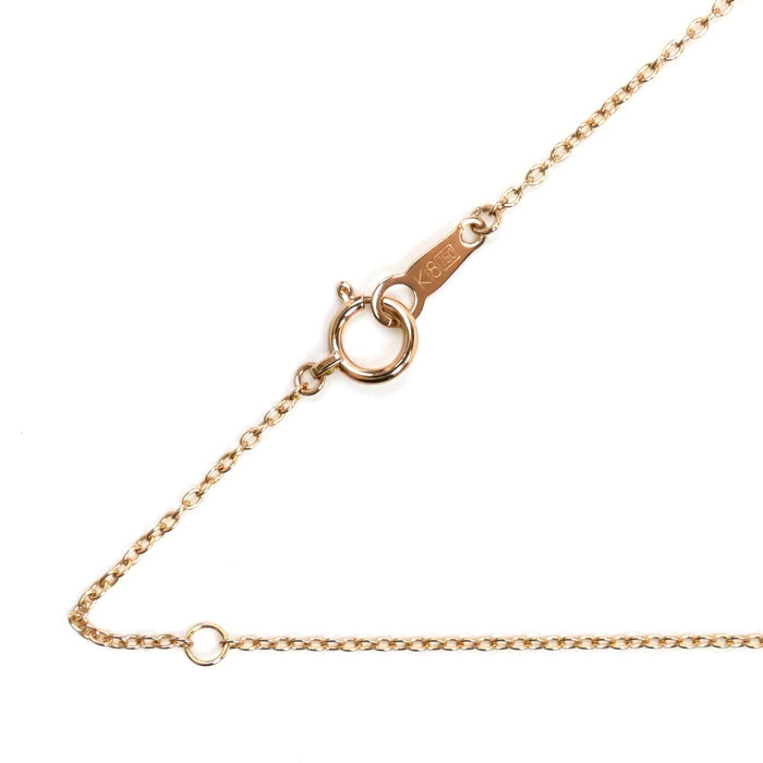 K18PG ピンクゴールド ネックレス 小豆 1.6g 41cm レディース【中古】