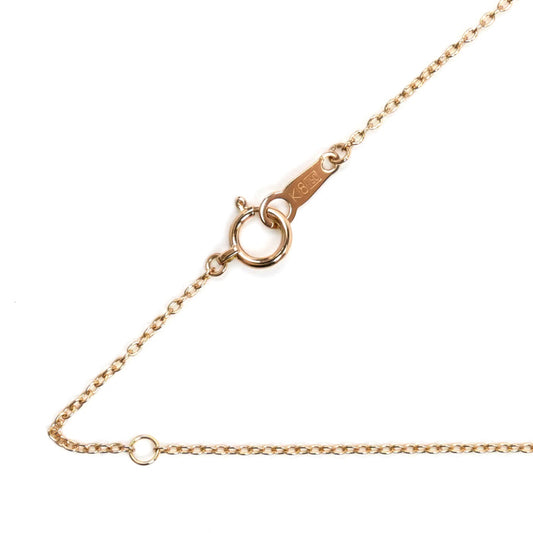 K18PG ピンクゴールド ネックレス 小豆 1.6g 41cm レディース【中古】