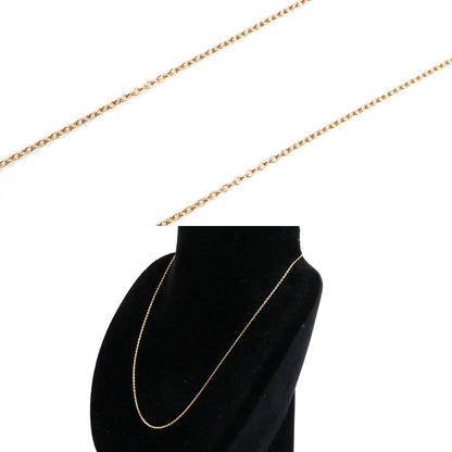 K18PG ピンクゴールド ネックレス 小豆 1.6g 41cm レディース【中古】