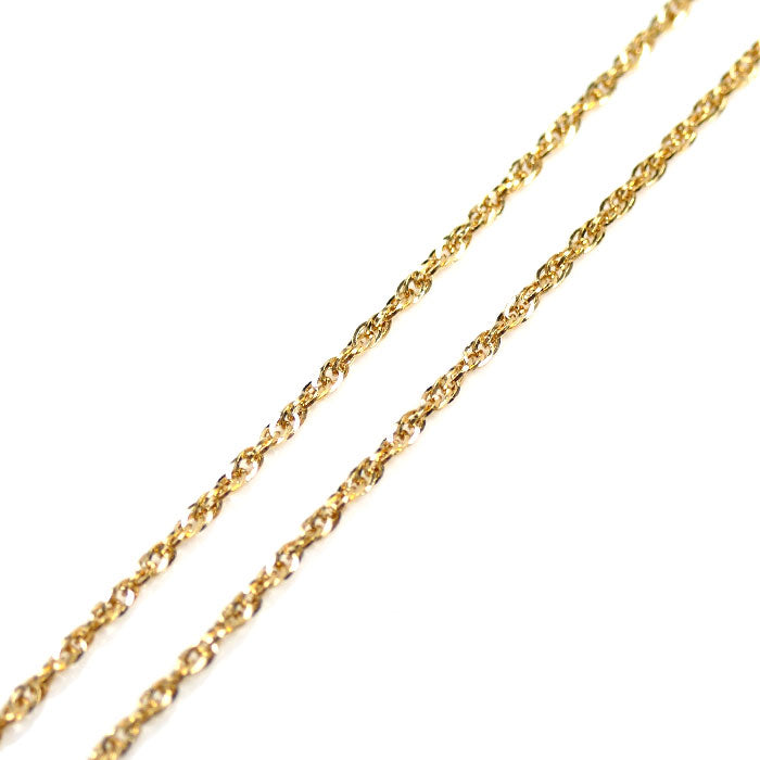 K18YG イエローゴールド ネックレス スクリュー 2.4g 40cm レディース【中古】