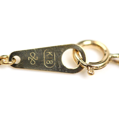 K18YG イエローゴールド ネックレス スクリュー 2.4g 40cm レディース【中古】