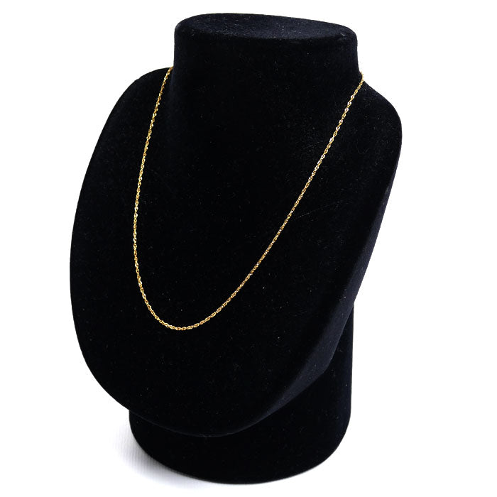 K18YG イエローゴールド ネックレス スクリュー 2.4g 40cm レディース【中古】