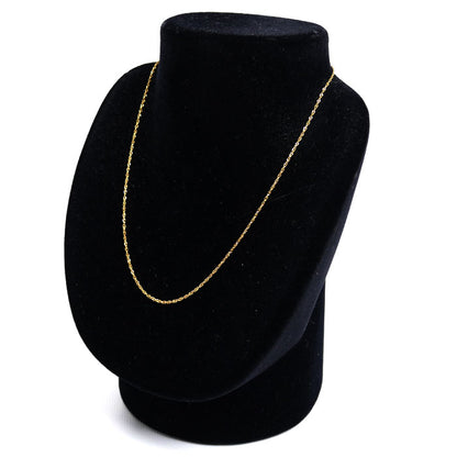 K18YG イエローゴールド ネックレス スクリュー 2.4g 40cm レディース【中古】