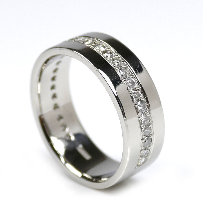 Pt900プラチナ リング・指輪 ダイヤモンド0.77ct 24号 18.1g メンズ【中古】【美品】