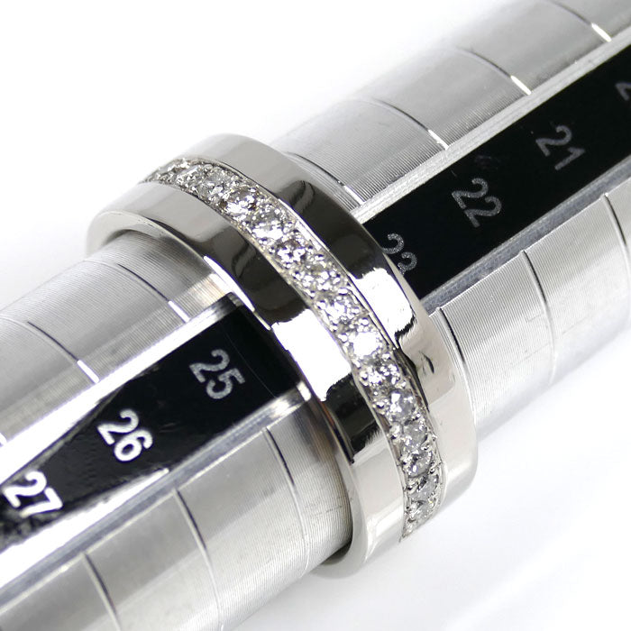 Pt900プラチナ リング・指輪 ダイヤモンド0.77ct 24号 18.1g メンズ【中古】【美品】
