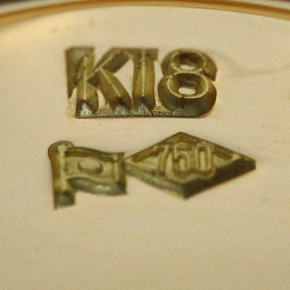 K18YG イエローゴールド 印台 リング・指輪 19号 18.5g メンズ【中古】【美品】