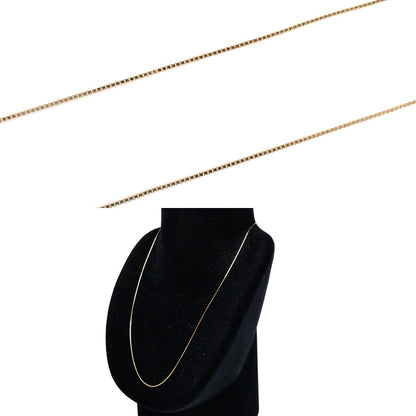 K18PG ピンクゴールド ネックレス ベネチアン 1.3g ~45cm フリーチェーン レディース【中古】