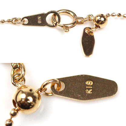 K18PG ピンクゴールド ネックレス ボール 2.2g ~45cm レディース【中古】