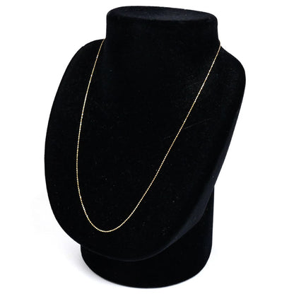 K18PG ピンクゴールド ネックレス ボール 2.2g ~45cm レディース【中古】