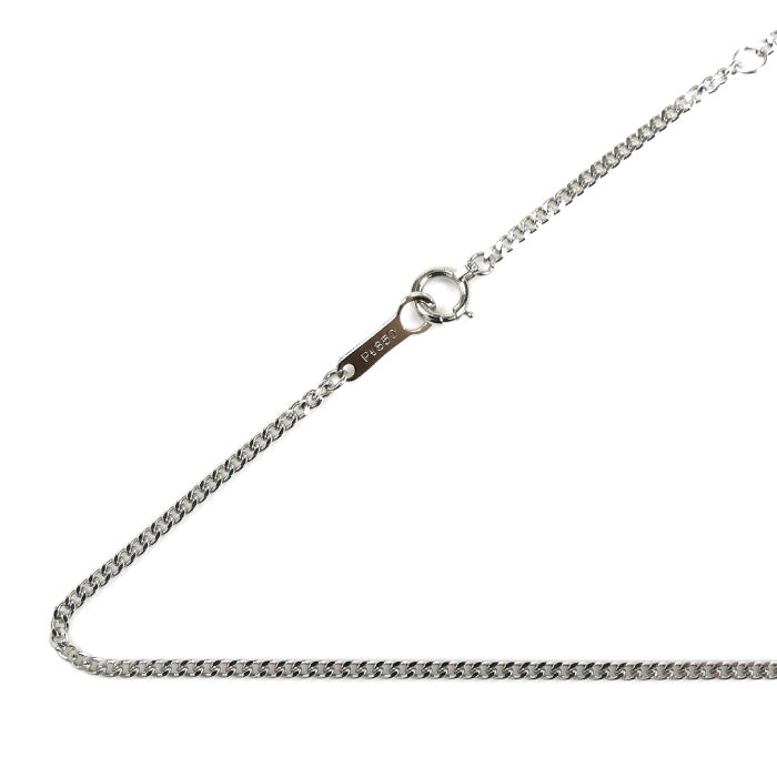 Pt850プラチナ ネックレス 喜平2面カット 4.3g 40cm レディース【中古】