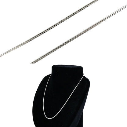 Pt850プラチナ ネックレス 喜平2面カット 4.3g 40cm レディース【中古】