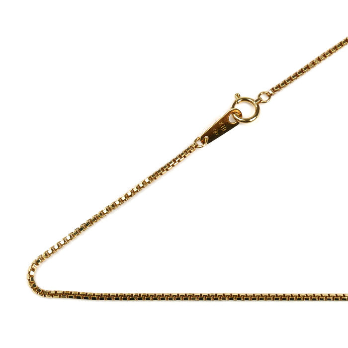 K18YG イエローゴールド ネックレス ベネチアン 7.3g 50cm ユニセックス【中古】