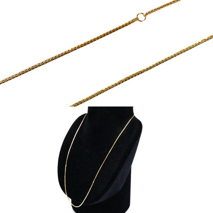 K18YG イエローゴールド ネックレス ベネチアン 7.3g 50cm ユニセックス【中古】