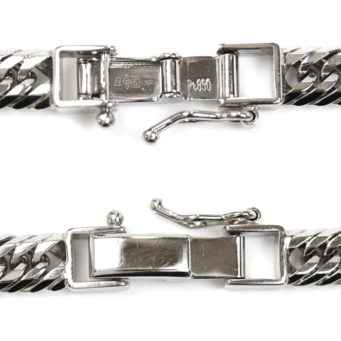 Pt850プラチナ ブレスレット 喜平12面トリプルカット 21.6g 20.0cm メンズ【中古】