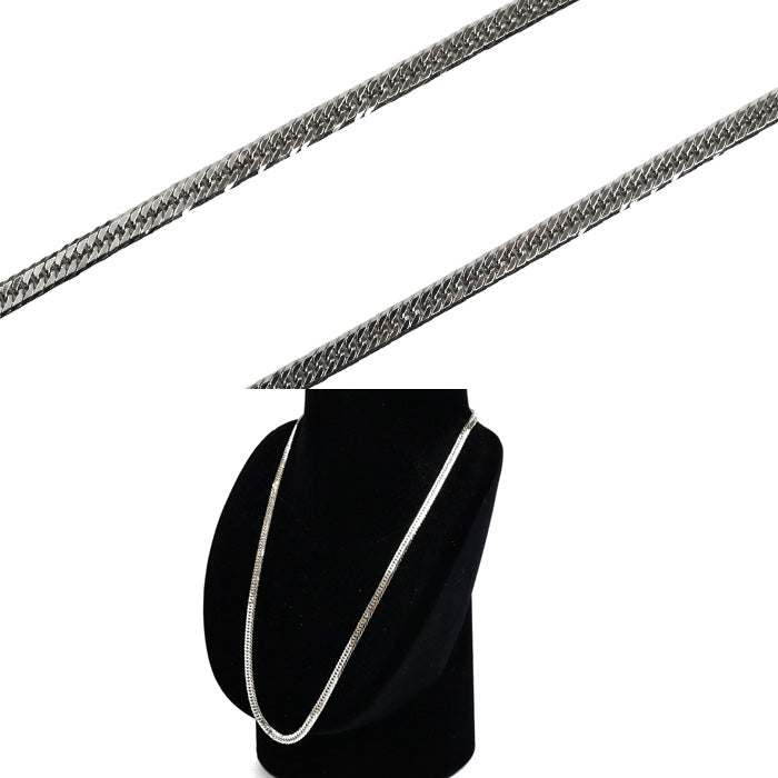 Pt850プラチナ ネックレス 喜平8面トリプルカット 30.4g 50cm メンズ【中古】