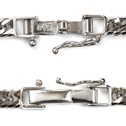 Pt850プラチナ ネックレス 喜平8面トリプルカット 30.4g 50cm メンズ【中古】