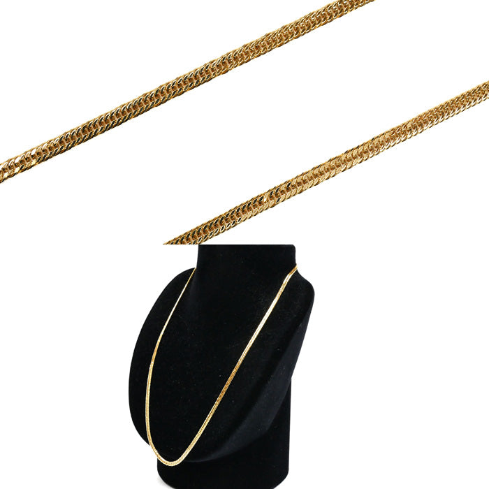 K18YG イエローゴールド ネックレス 喜平12面トリプルカット 12.1g 50cm メンズ【中古】