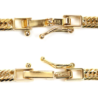 K18YG イエローゴールド ネックレス 喜平12面トリプルカット 12.1g 50cm メンズ【中古】