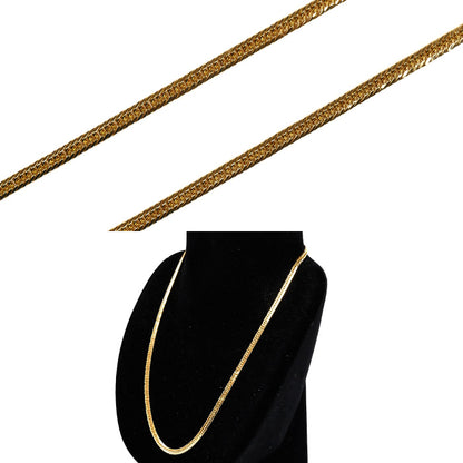 K18YG イエローゴールド ネックレス 喜平8面トリプルカット 18.2g 45cm ユニセックス【中古】