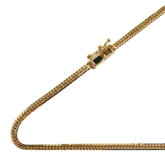 K18YG イエローゴールド ネックレス 喜平6面Wカット 10.2g 50cm ユニセックス【中古】