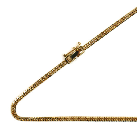 K18YG イエローゴールド ネックレス 喜平6面Wカット 9.2g 45cm ユニセックス【中古】