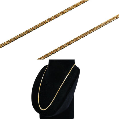 K18YG イエローゴールド ネックレス 喜平6面Wカット 9.2g 45cm ユニセックス【中古】