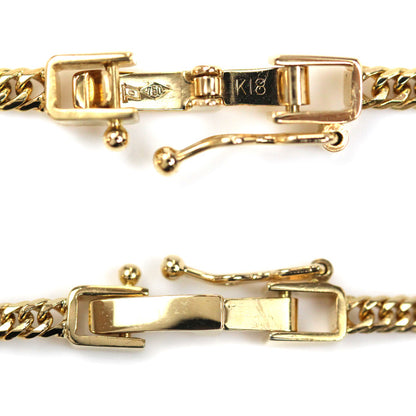 K18YG イエローゴールド ネックレス 喜平6面Wカット 9.2g 45cm ユニセックス【中古】