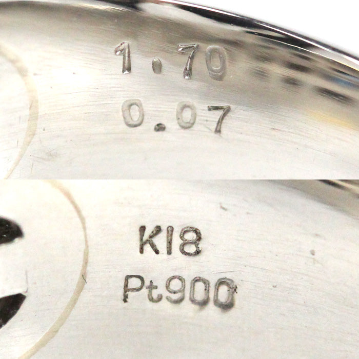 Pt900/K18YG リング・指輪 サファイア1.7ct ダイヤモンド0.07ct 20号 19.0g メンズ【中古】