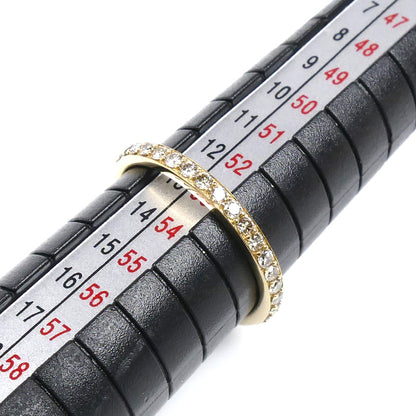 GSTV K18YG イエローゴールド フルエタニティ リング・指輪 ダイヤモンド0.50ct 13号 1.6g レディース【中古】【美品】