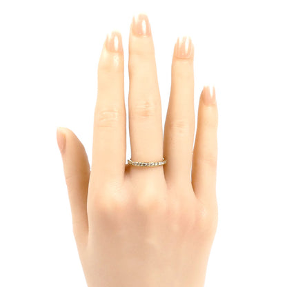 GSTV K18YG イエローゴールド フルエタニティ リング・指輪 ダイヤモンド0.50ct 13号 1.6g レディース【中古】【美品】