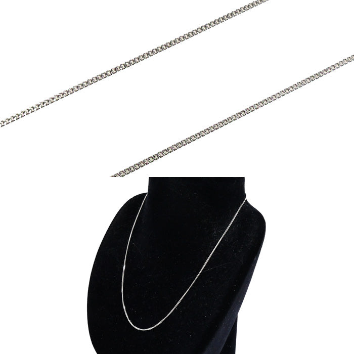 Pt850プラチナ ネックレス 喜平2面カット 3.0g 40cm レディース【中古】