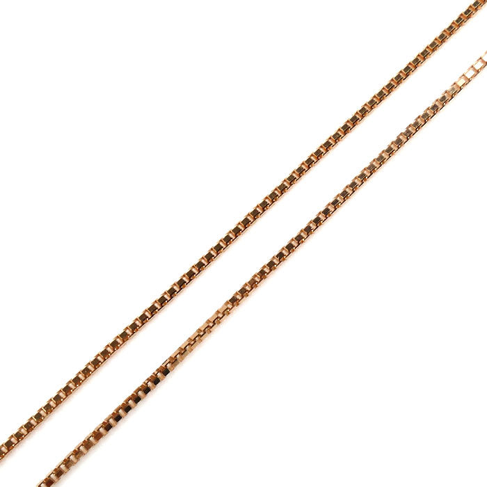 K18PG ピンクゴールド ネックレス ベネチアン 1.2g 40cm レディース【中古】