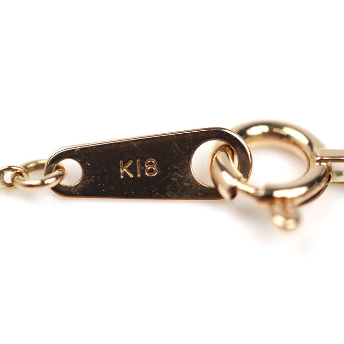 K18PG ピンクゴールド ネックレス ベネチアン 1.2g 40cm レディース【中古】